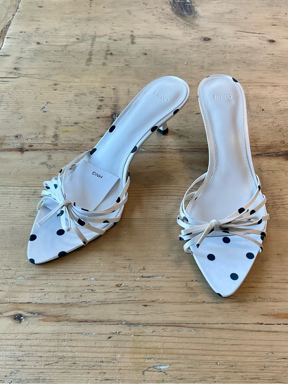 NWT Mango Polka-dot  sandals size 8 1/2